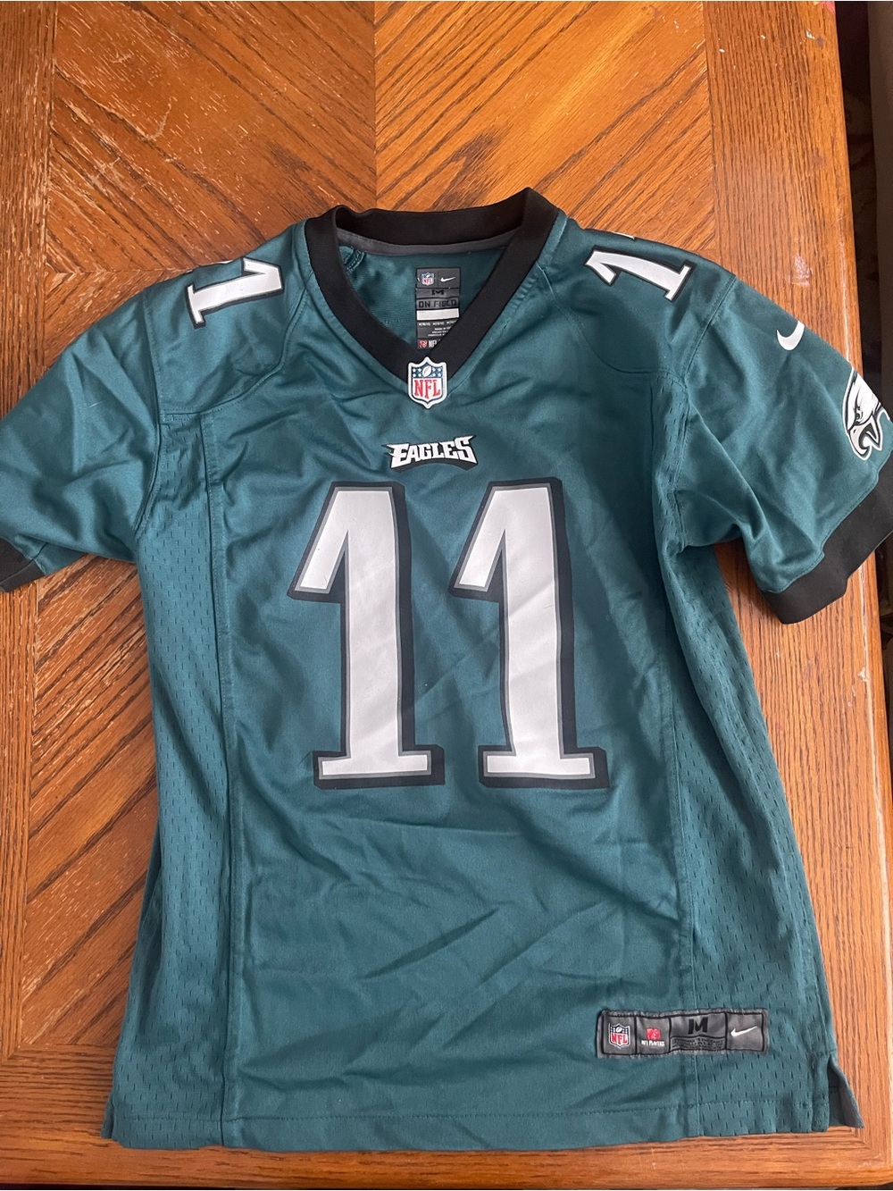 NFL Philadelphia Eagles Kids Jersey #11 Green with White Numbers
